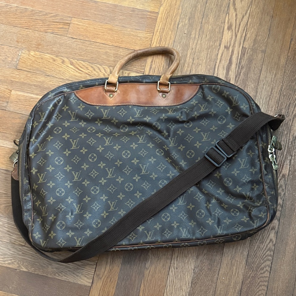 VINTAGE 1995 Louis Vuitton Momogram Alize 2 Pouches w/Strap - Picture 8 of 9